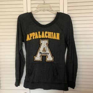 Press Box Appalachian State Long Sleeve T-Shirt With Pocket & Thumbholes